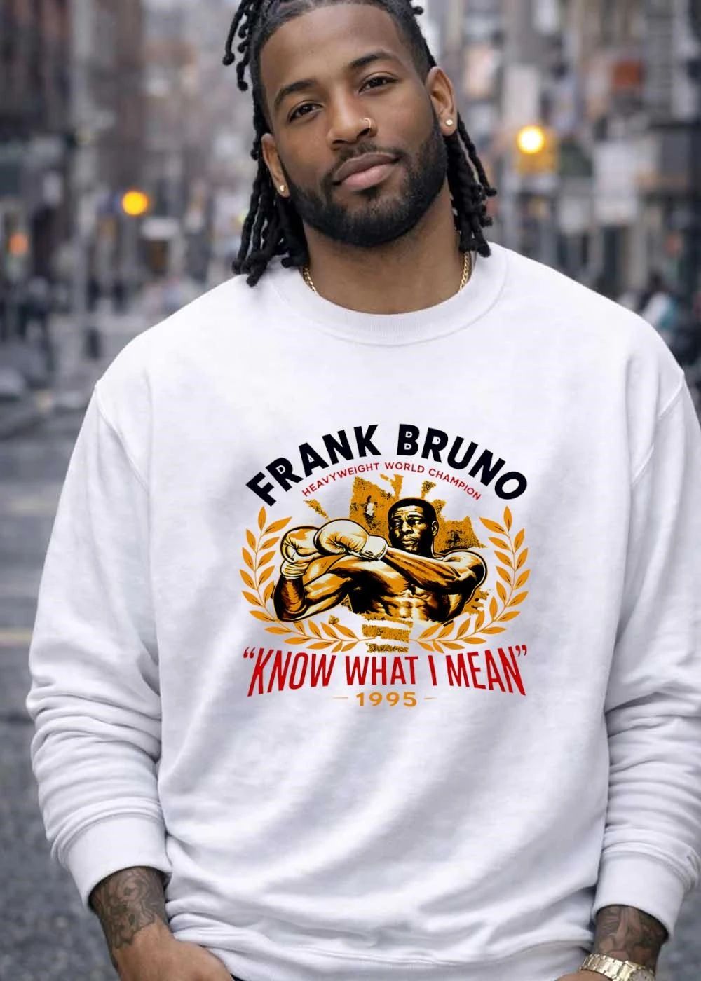Frank Bruno Heavyweight World Champion Boxing know what I mean 1995 shirt