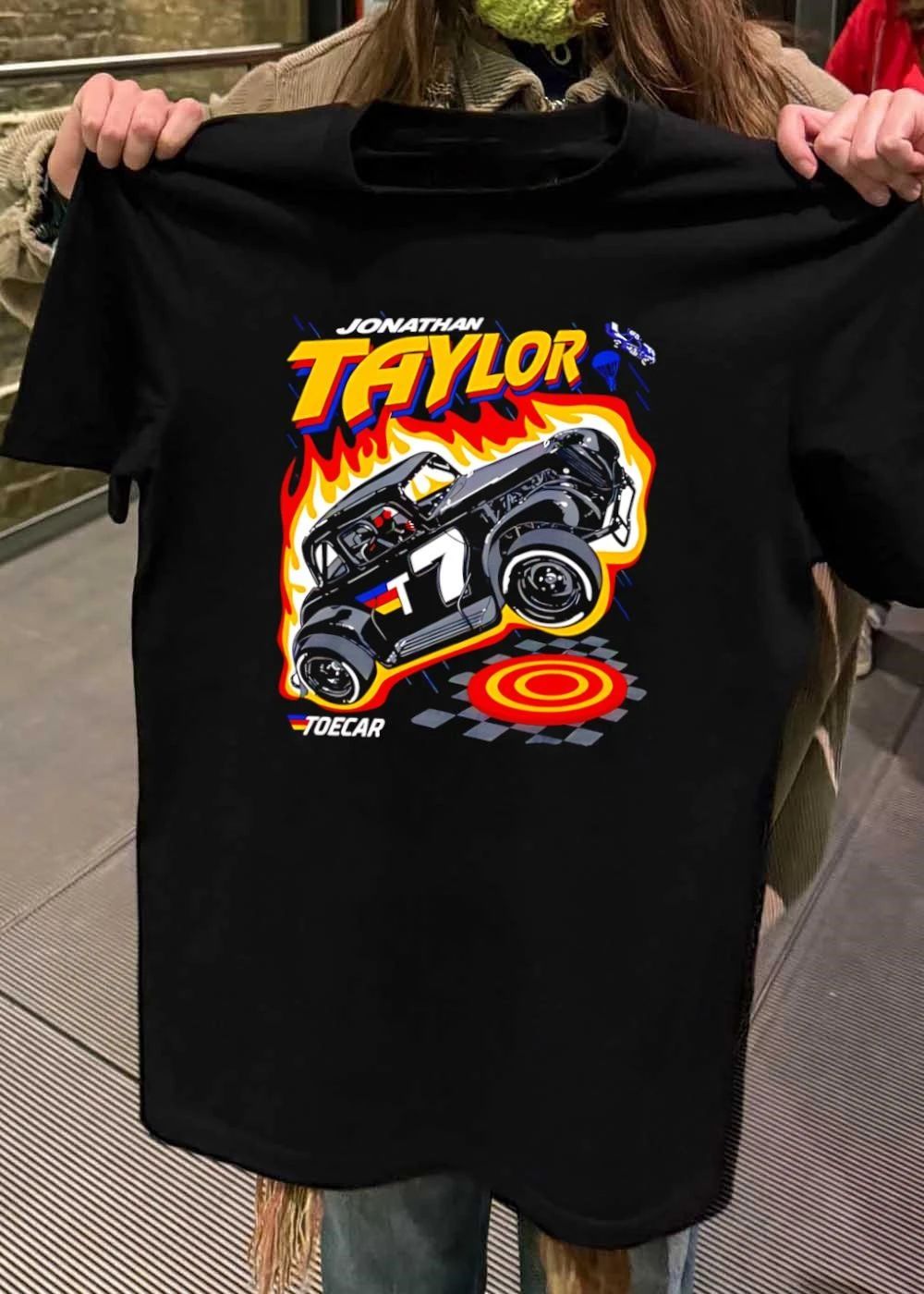 Jonathan Taylor Toecar Number 7 Racing Flames Shirt