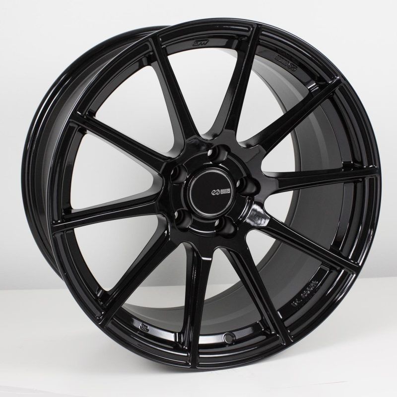 Enkei TS10 17×8 5×114.3 45mm Offset 72.6mm Bore Black Wheel