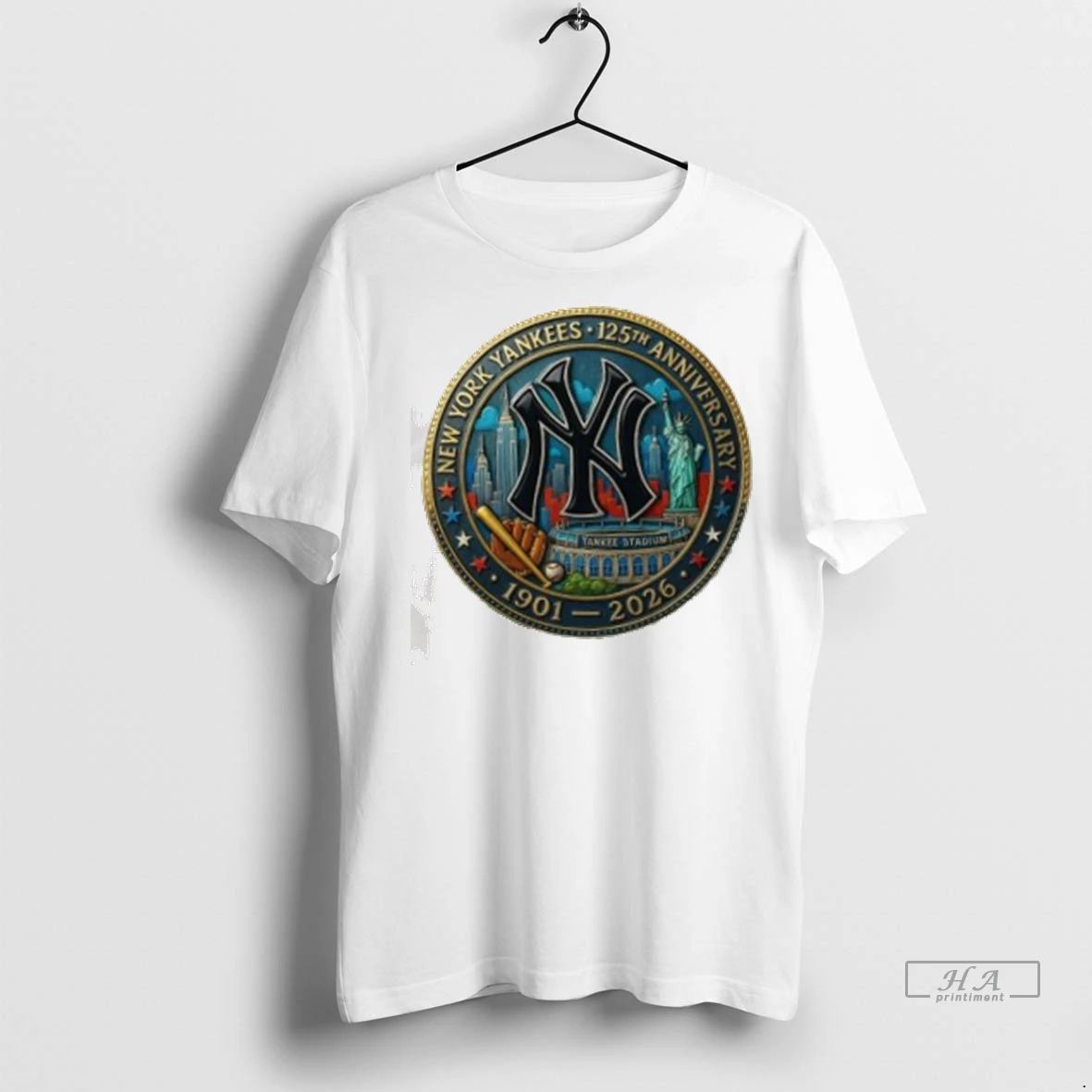 Officials Trendy New York Yankees 125th Anniversary Commemorative 1901 2026 T Shirt Ikh58q Shirt Sweater