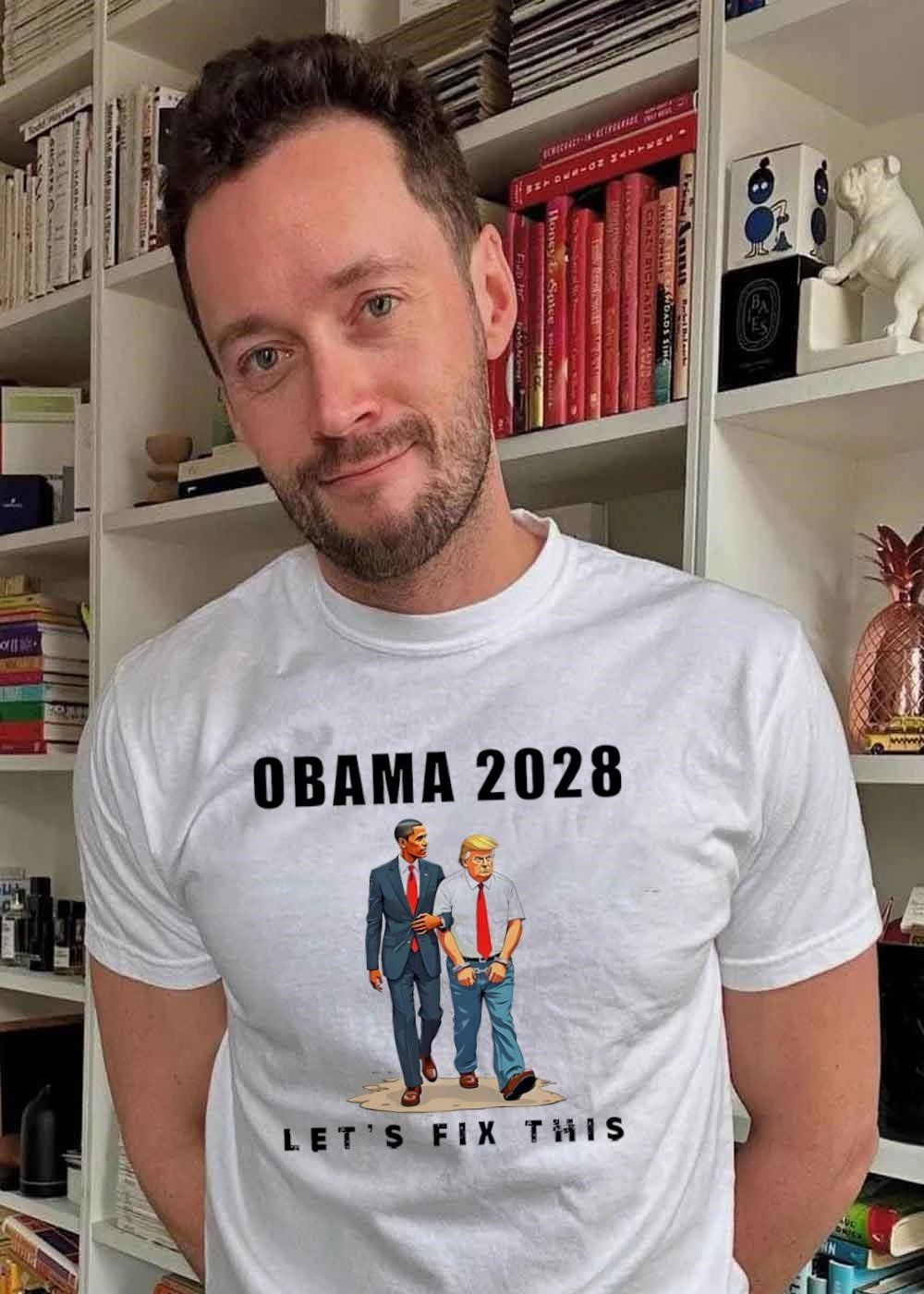 Obama 2028 Let’s Fix This Handcuffed Donald Trump T-Shirt
