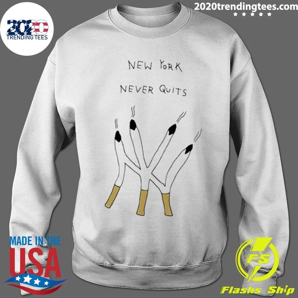 New York Yankees Never Quits Logo Smoking Shirt