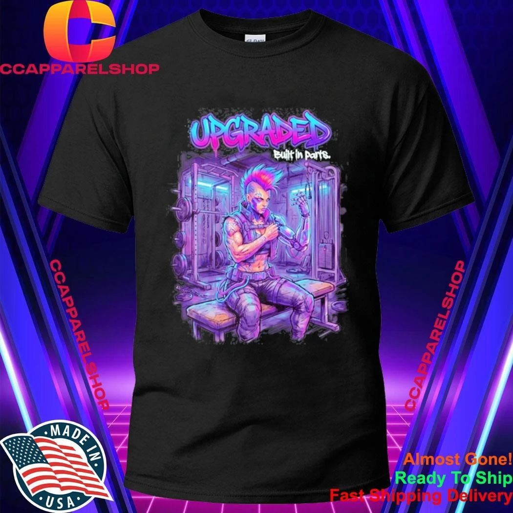 Girl Cyberpunk Upgraded Built In Parts Shirt
