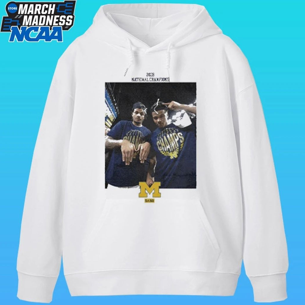 Sana Detroit X Valiant University Of Michigan Basketball 2025-2026 National Champions Shirt