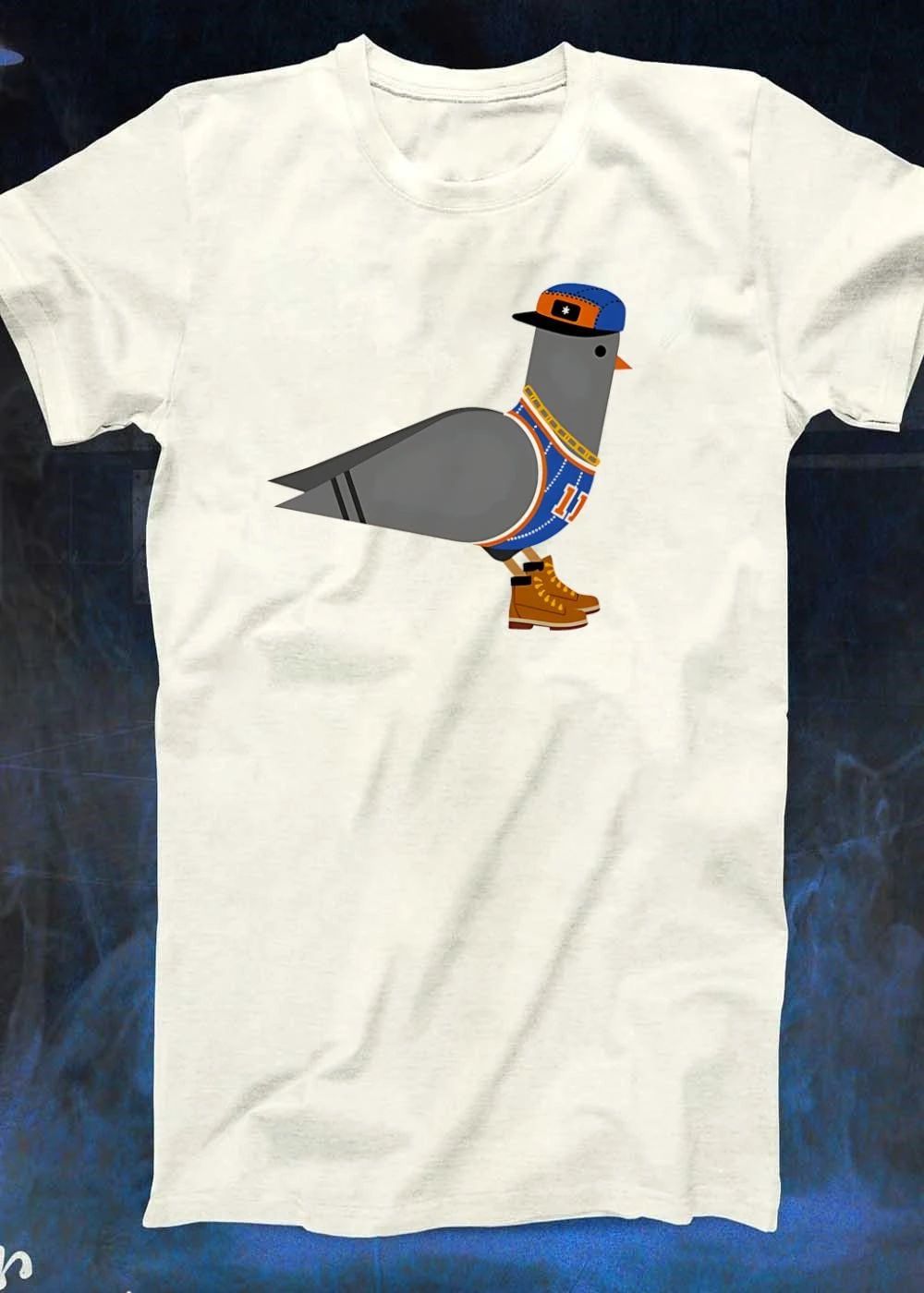 New York Basketball Pigeon Wearing Hat Number 11 shirt