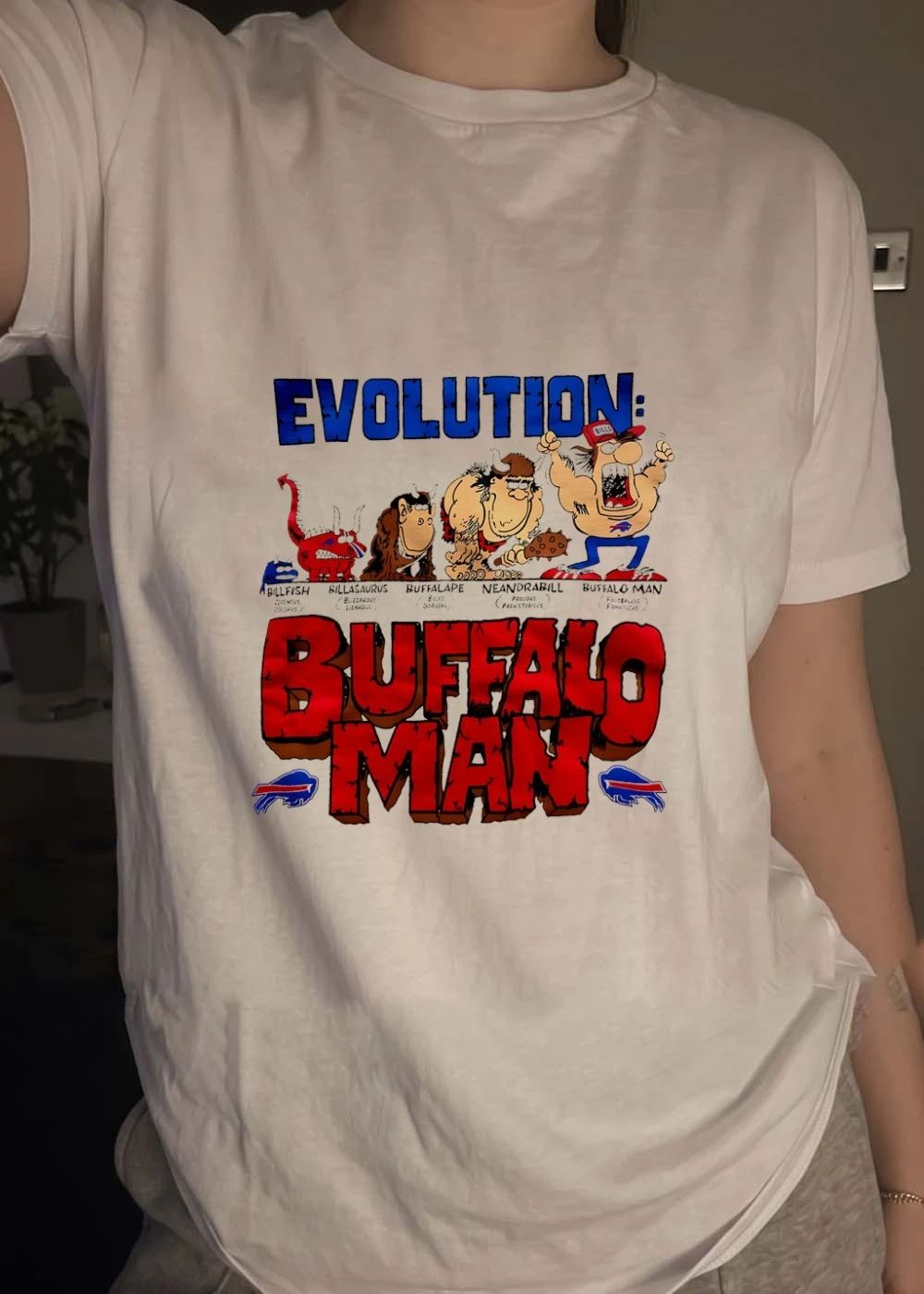 Evolution Billfish Billasaurus Buffalape Neandrabill Buffalo Man Buffalo Man shirt