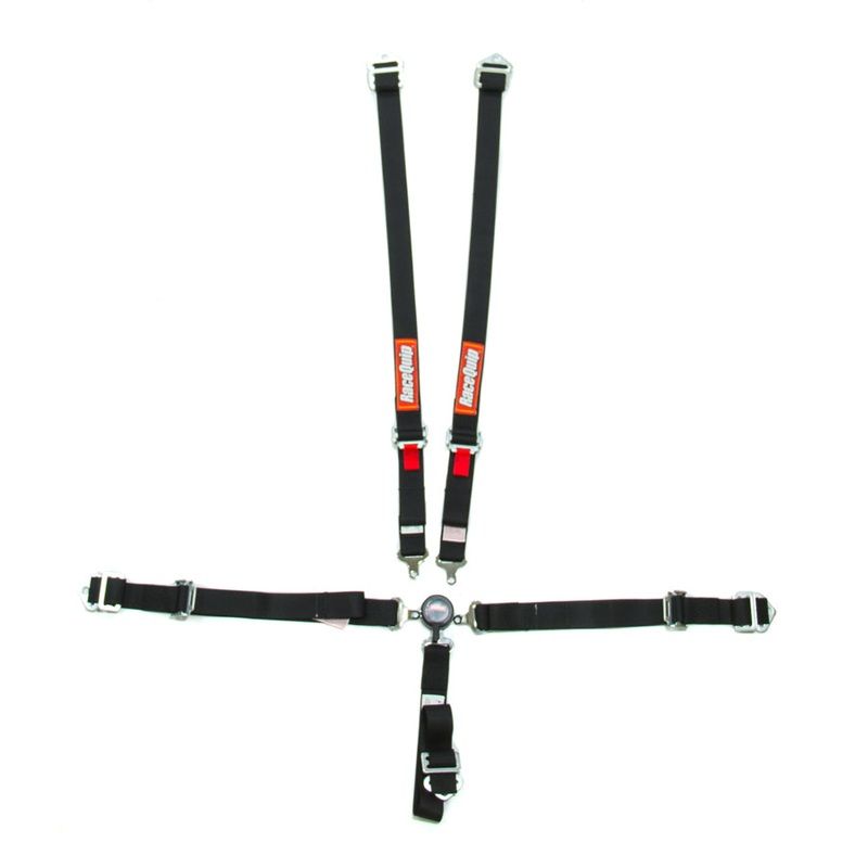 RaceQuip 739009RQP Jr. Dragster and Quarter Midget Camlock 5 Point Harness SFI 16.2 Black