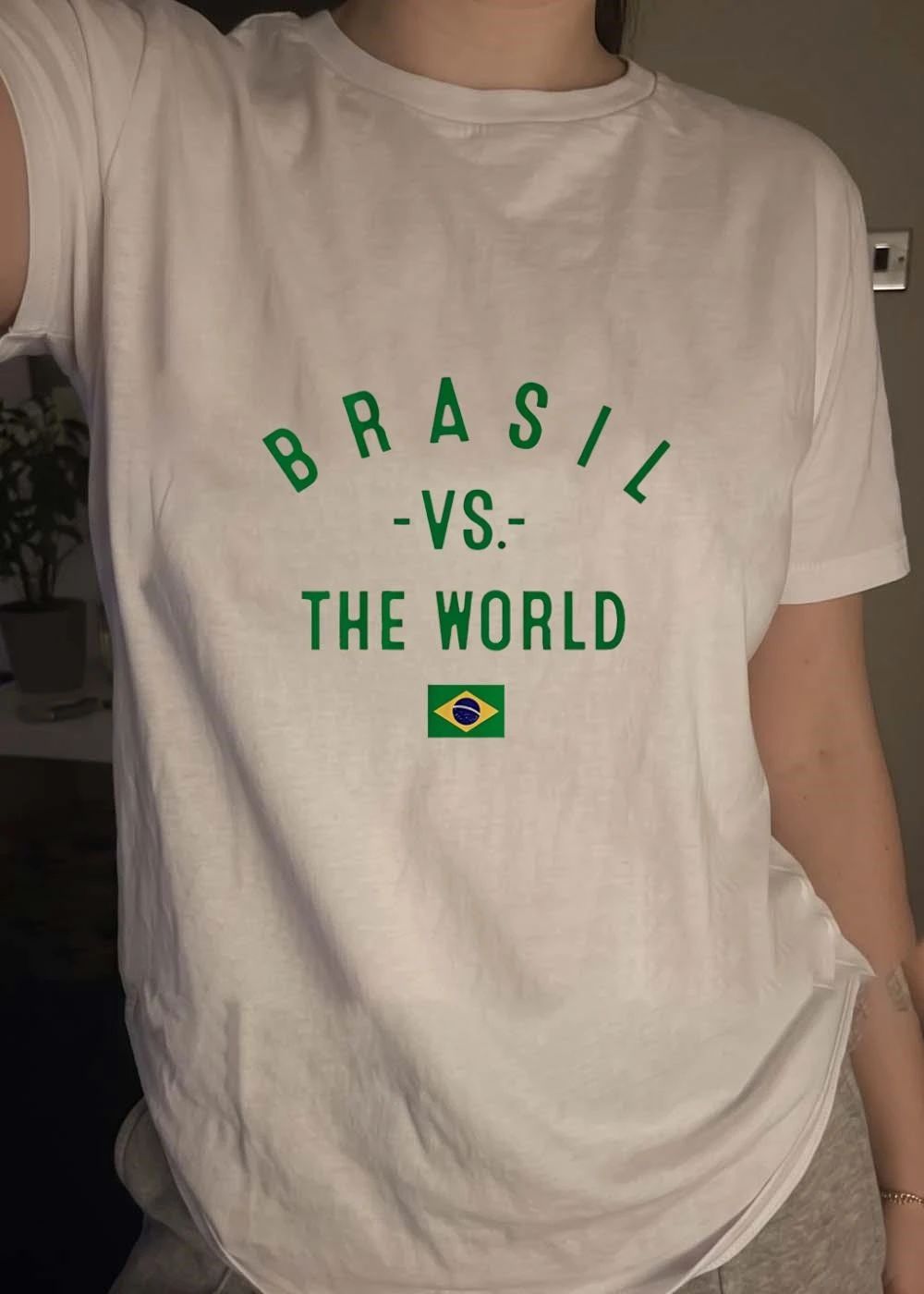 Brasil Vs The World Flag shirt