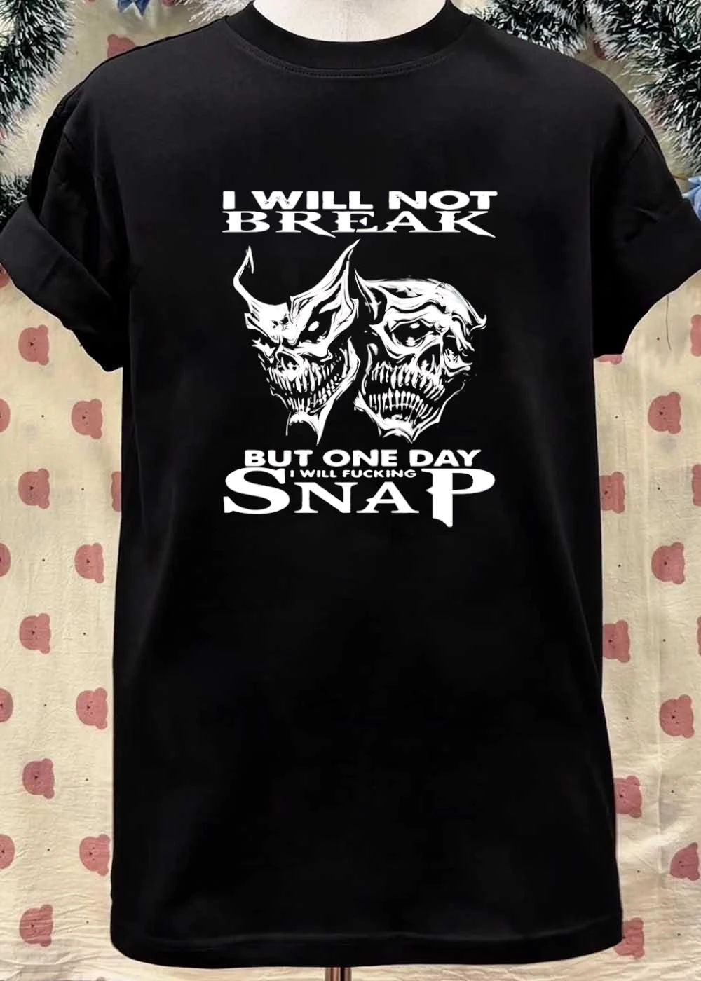 Grim Reaper Faces Expressing Frustration I Will Not Break But One Day I Will Fucking Snap T-Shirt
