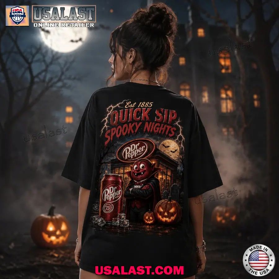 Dr Pepper Quick Sip Spooky Night Halloween 2026 T-Shirt