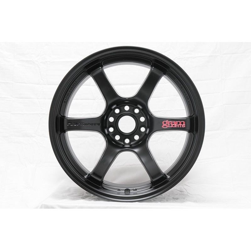 Gram Lights 57DR 18×10.5 +12 5×114.3 Glossy Black Wheel