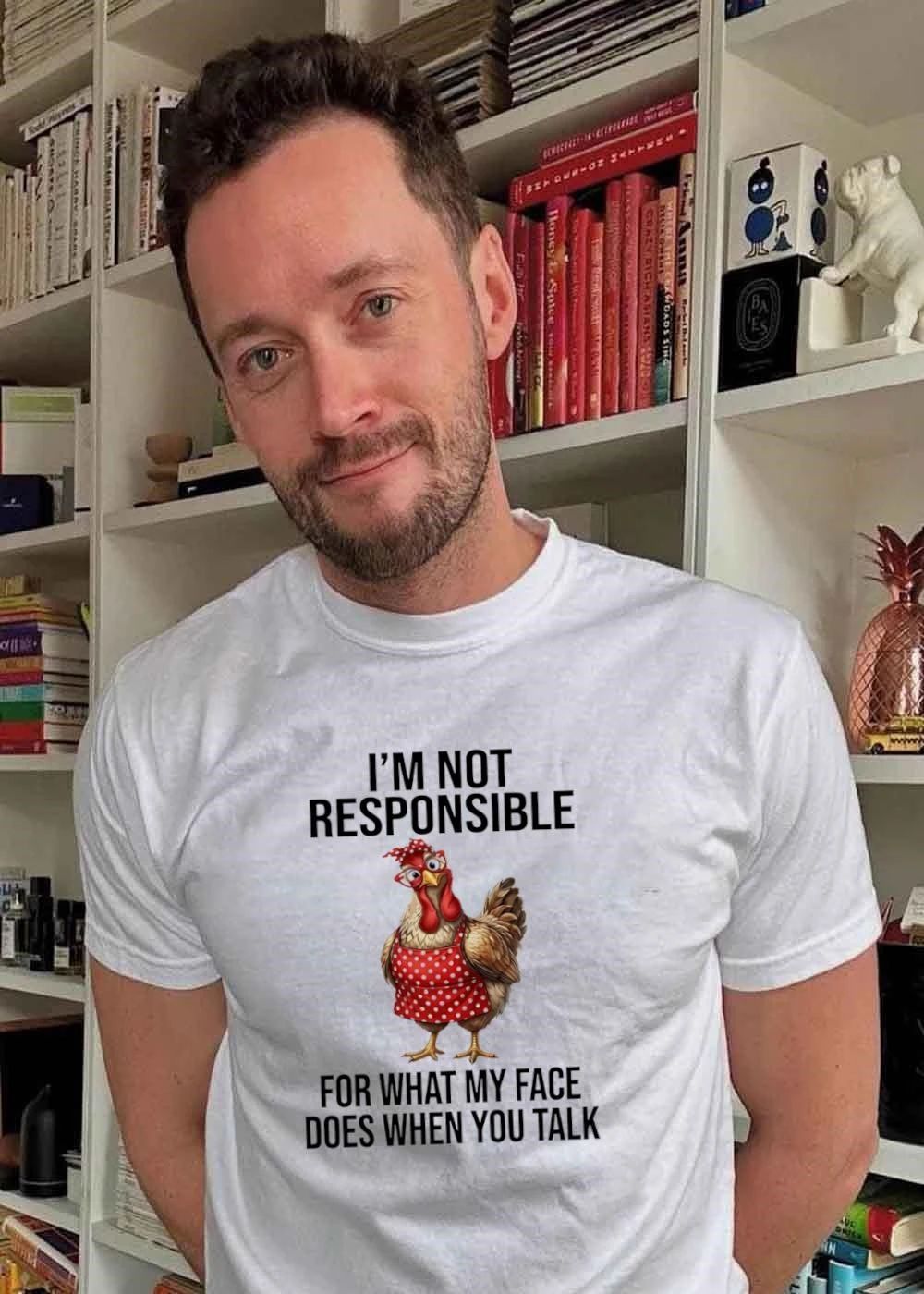 Funny Farm Fashion I am Not Responsible for what My Face does when You Talk shirt