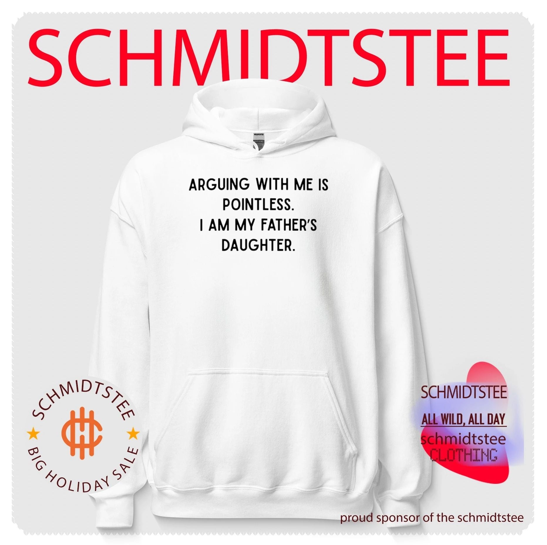 Arguing with me is pointless I am my father’s daughter shirt