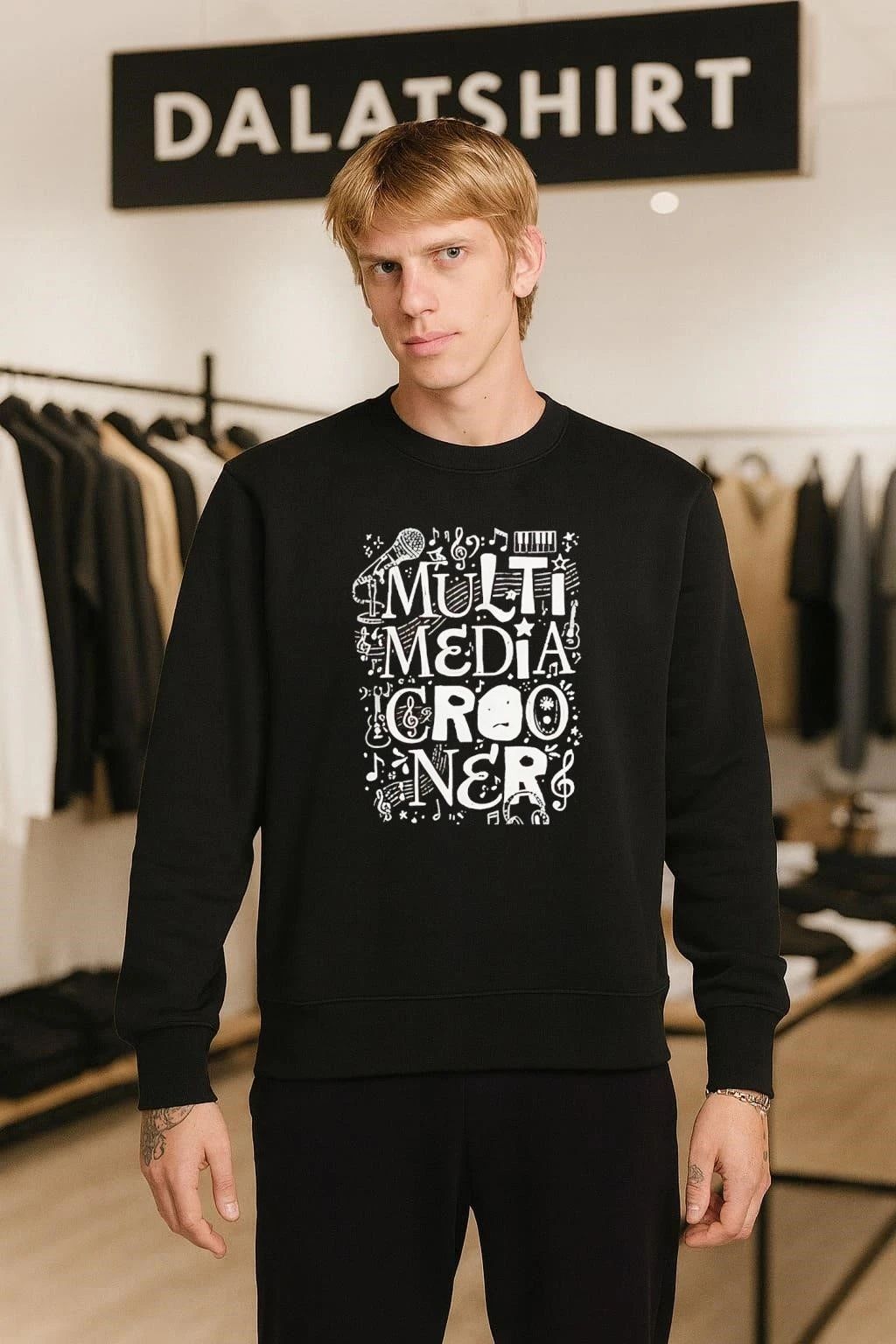 Multimedia Crooner Music Design T-Shirt