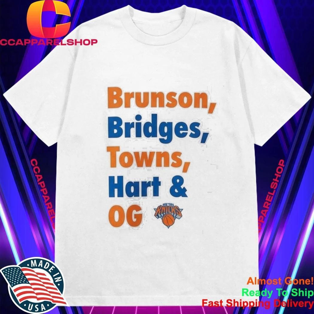 Brunson Bridges Towns Hart OG Knicks Championship Shirt