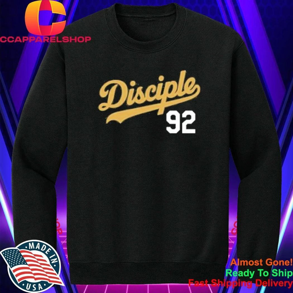 Disciple 92 Baseball Script Shirt