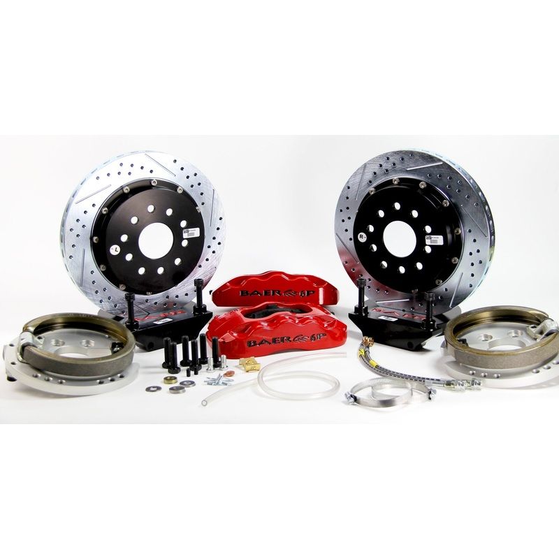Baer Brakes 14″ Pro+ Rear Brake Kit, Red, SDZ