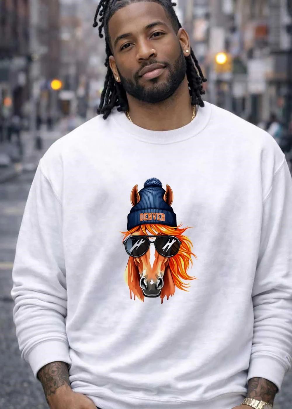 Cool Horse Wear Denver Beanie Sunglasses T-Shirt