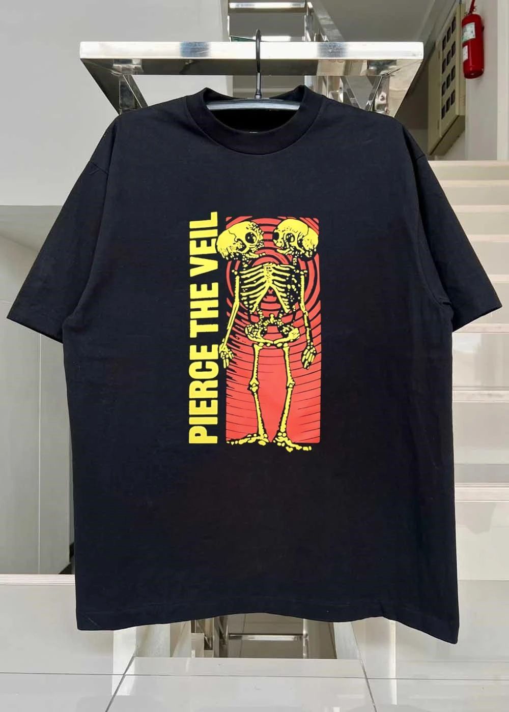 Pierce The Veil Two-Headed Skeleton Red Target 2026 Merch Shirt
