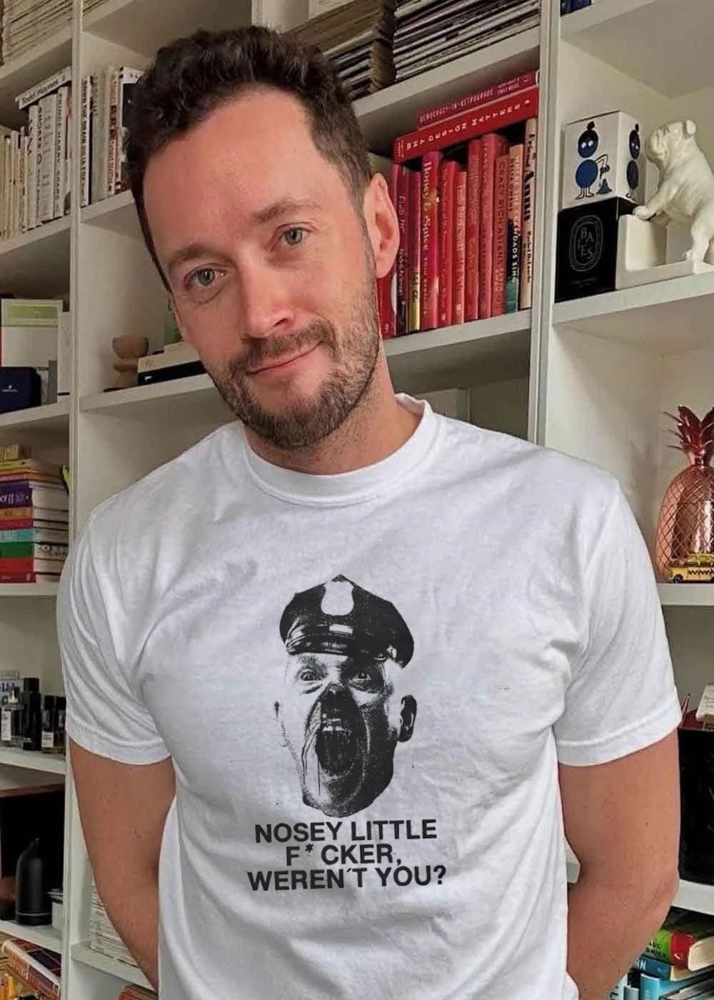 Copied from The Blue Velvet T-Shirt Nosey Little Fucker Weren’t You