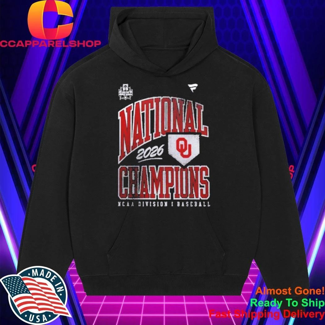 Oklahoma Sooners 2026 National Champions Tipping Point NCAA Division I Baseball Men’s World Series Shirt
