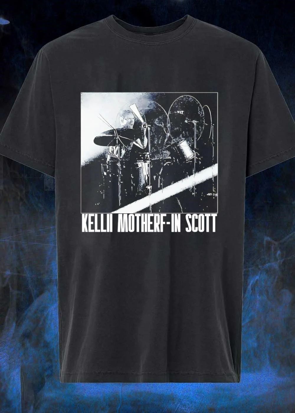 Kellii Motherf-In Scott Drummer Live Performance Graphic T-Shirt