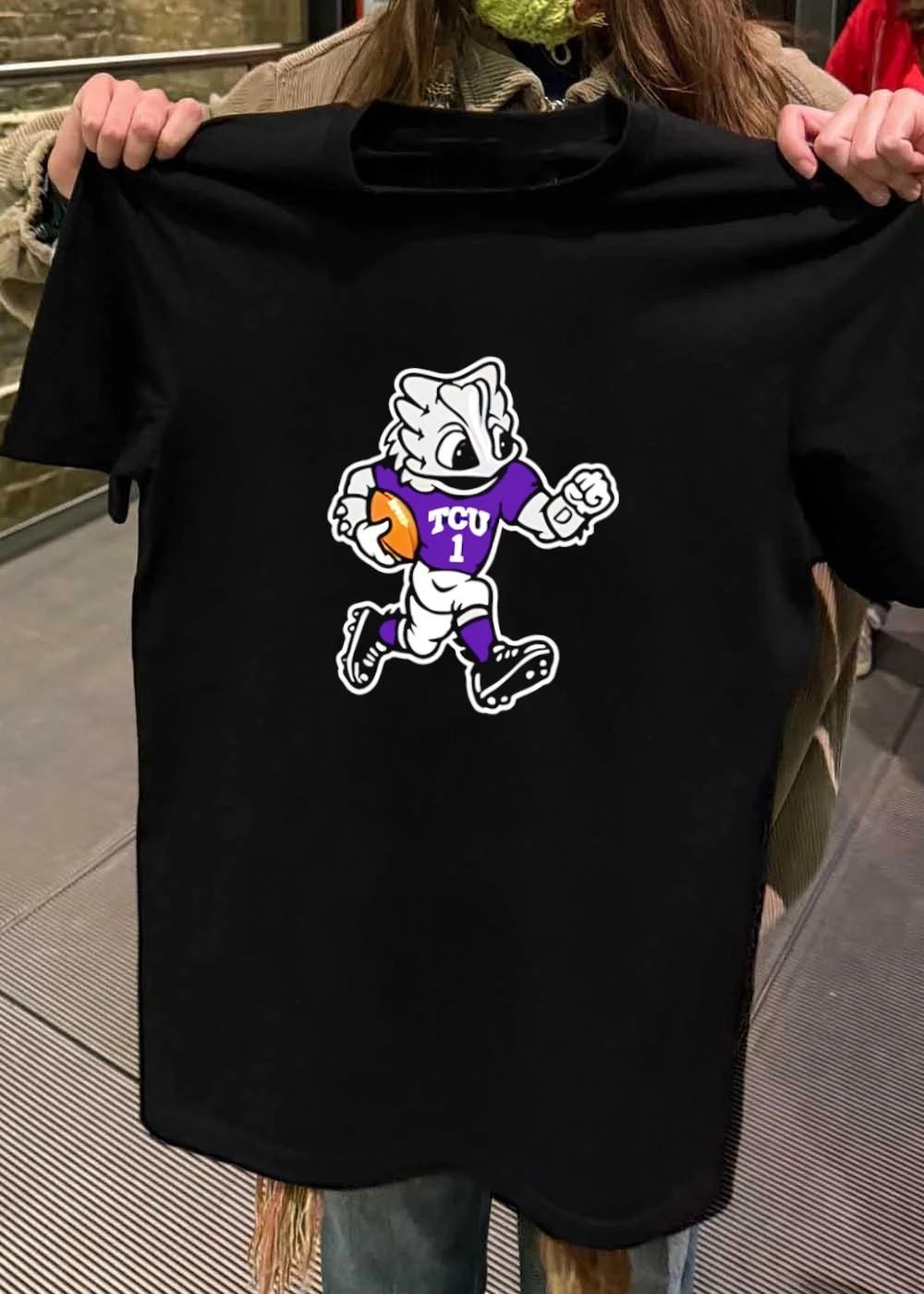TCU Horned Frog Running with Football Logo TCU 1 Shirt