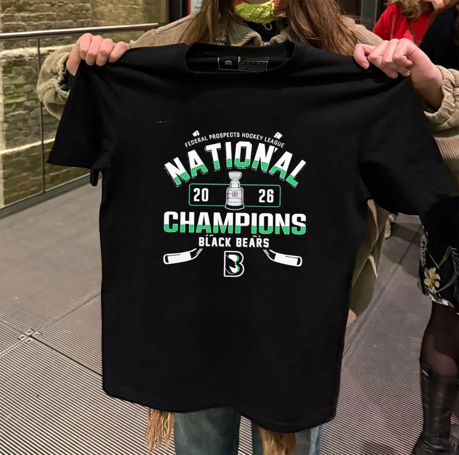 Binghamton Black Bears 2026 FPHL Champions Three-Peat shirt