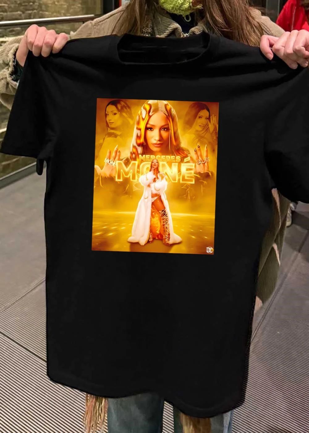 Mercedes Moné Talks Gold Fashion Graphic Shirt