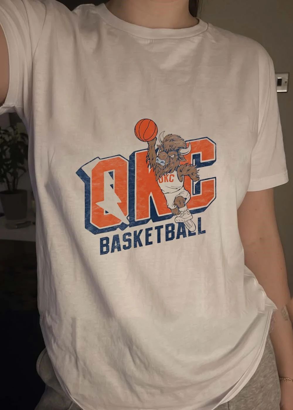 Rumble Oklahoma City Thunder basketball NBA OKC basketball shirt