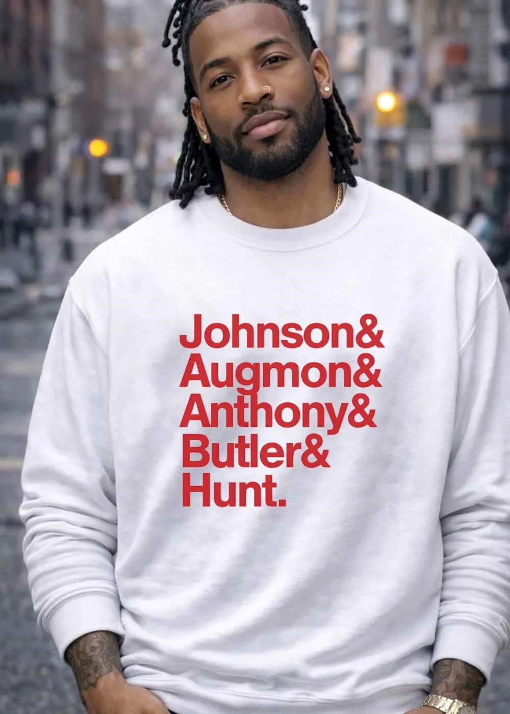 NBA Johnson & Augmon & Anthony & Butler & Hunt Team Shirt