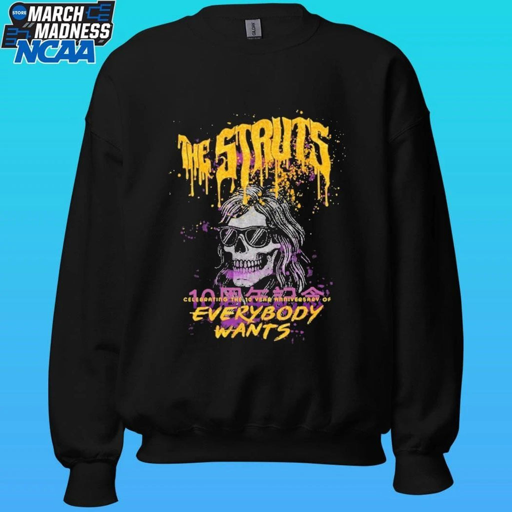 The Struts Celebrating The 10 Years Of Everybody Wants Skull Shirt