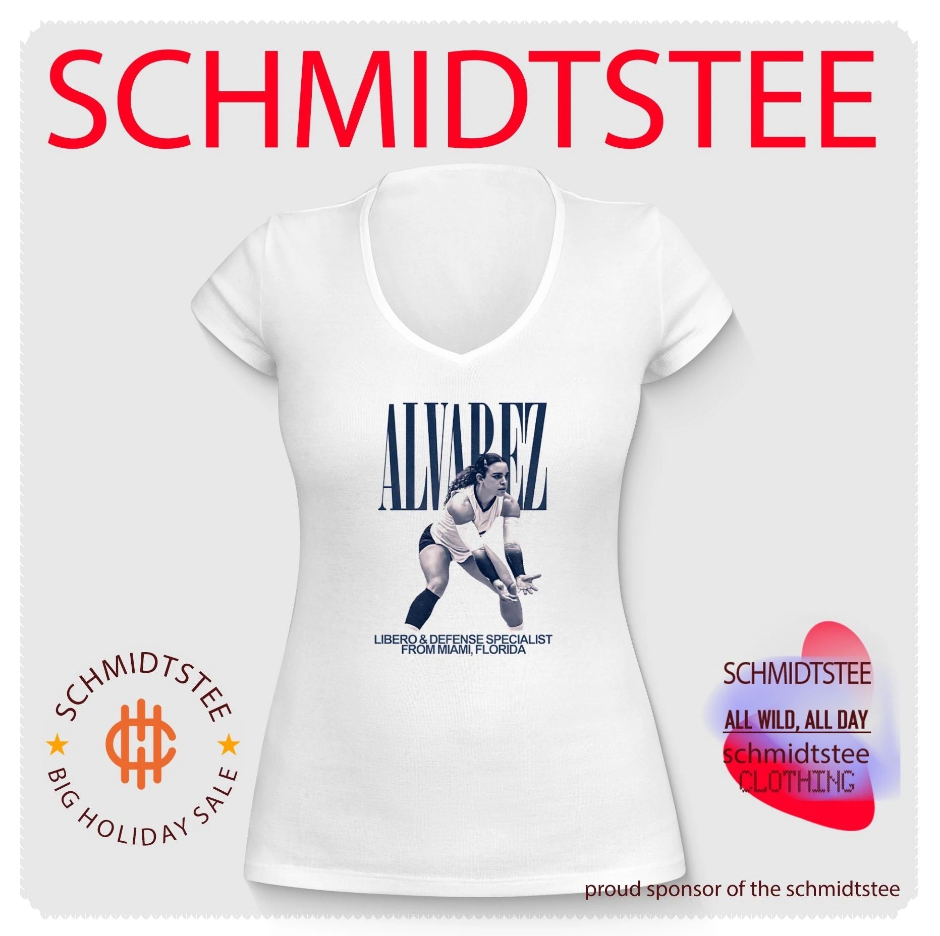 Amaris Alvarez Libero and Defense Specialist from Miami graphic shirt
