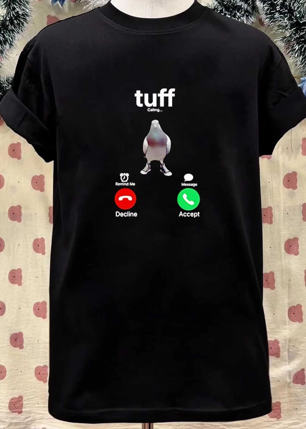 Cool Urban Bird Phone Call Screen Tuff T-Shirt
