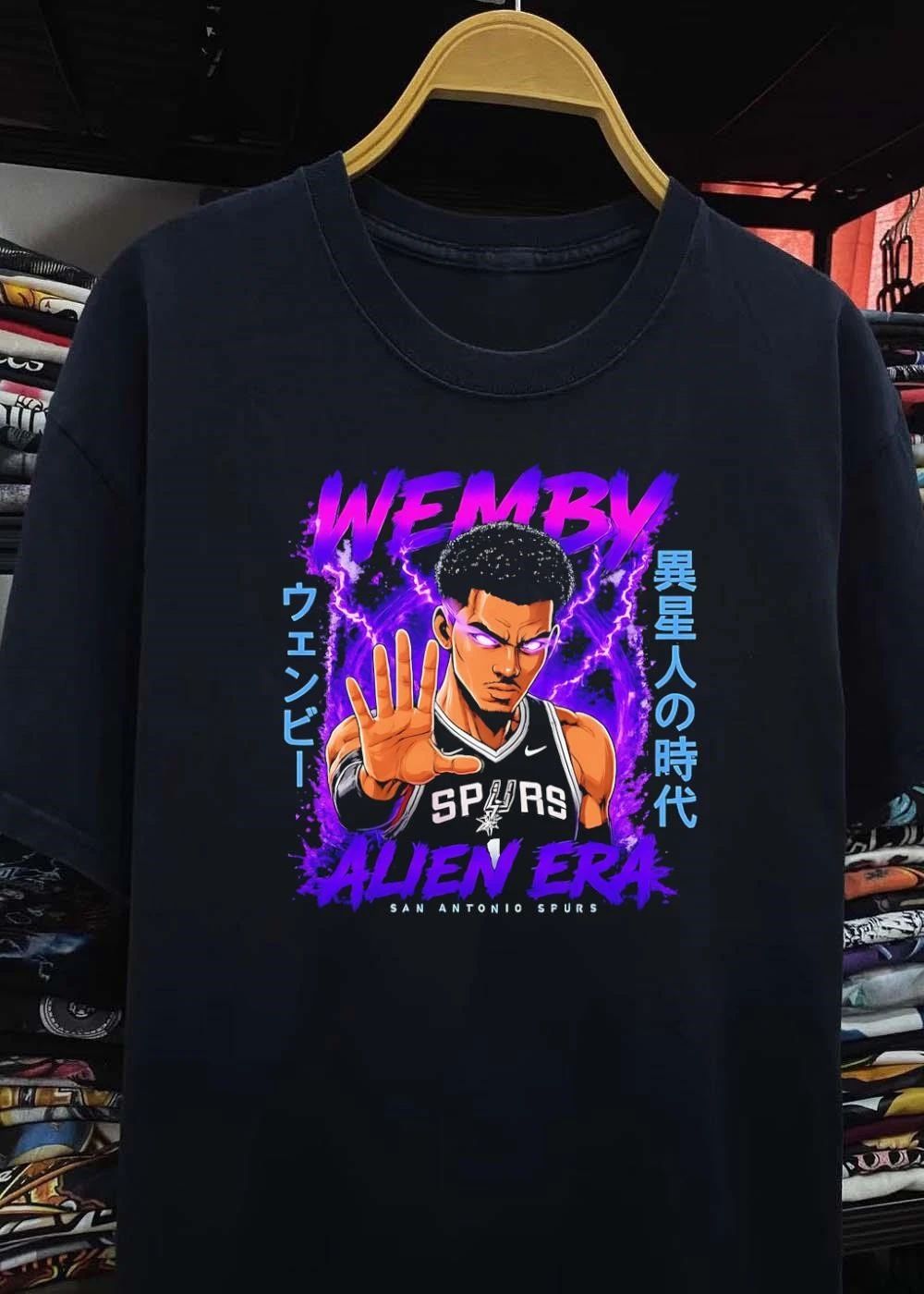 San Antonio Spurs, Alien Era, Wemby Wembanyama Iseijin no Jidai T-Shirt