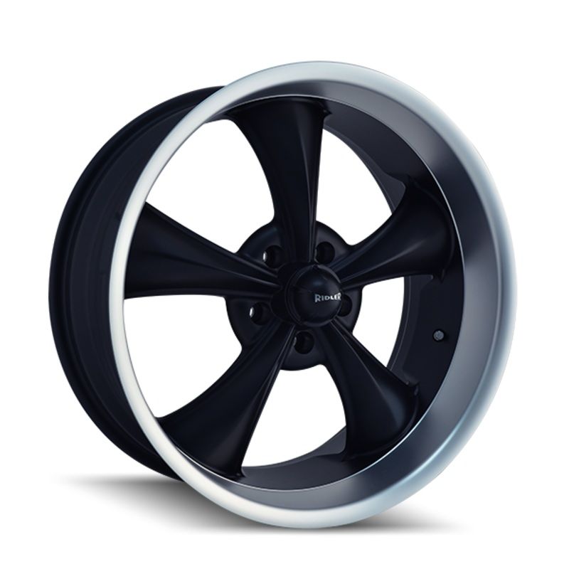Style 695 17×8 in Matte Black Machined Wheel 5×114.3 Bolt Pattern / 0 mm Offset / 83.82 mm Hub