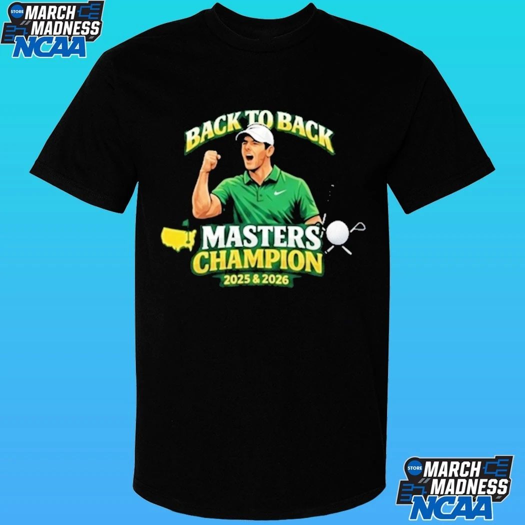 Rory McIlroy Back To Back Masters Champion 2026 Golf Shirt