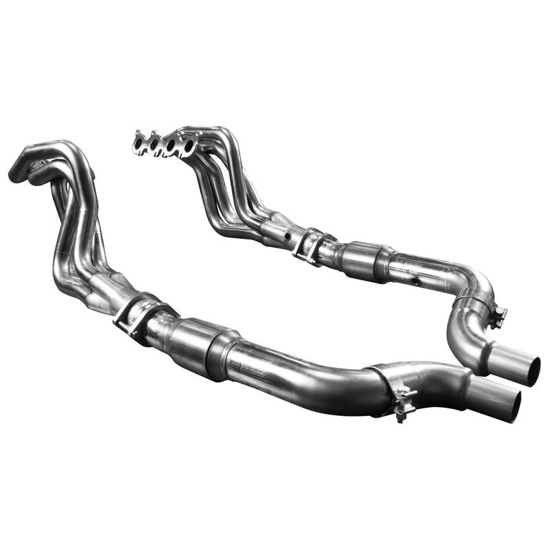 1-3/4″ Hdr w/GREEN OEM Connection – 1-3/4″ Stainless Headers & GREEN Catted Conn. Kit. 2015-2024 Mustang GT 5.0L.