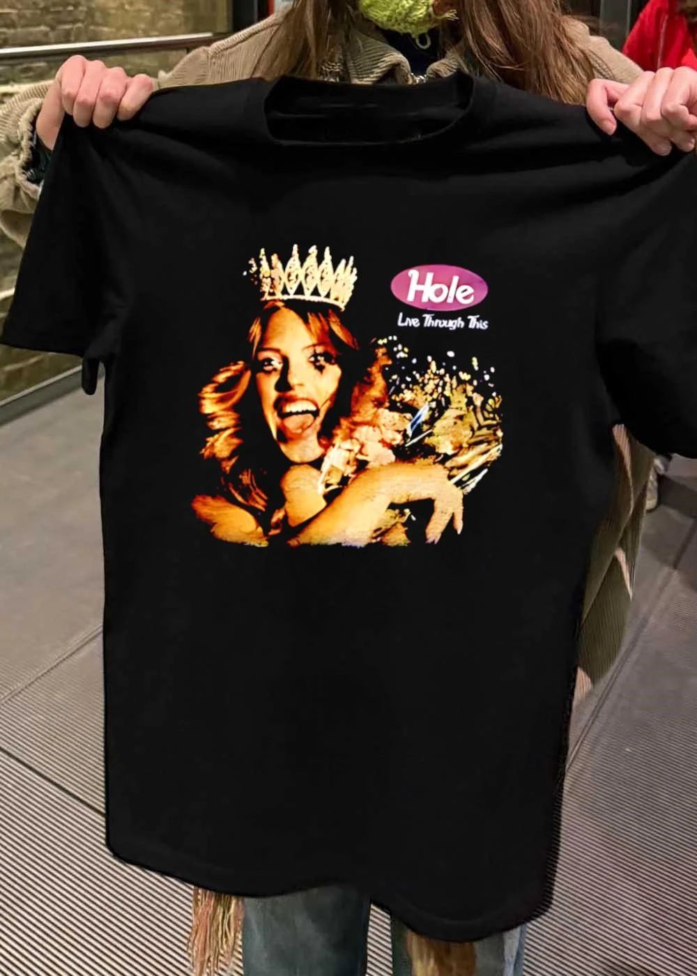 Courtney Love Hole Live through This 1994 Alternative Rock music band album fan shirt