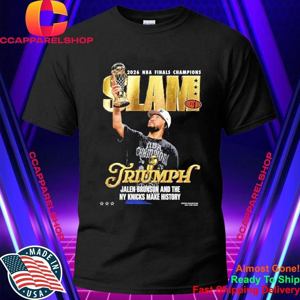 Jalen Brunson Knicks SLAM 2026 NBA Finals Champions Shirt