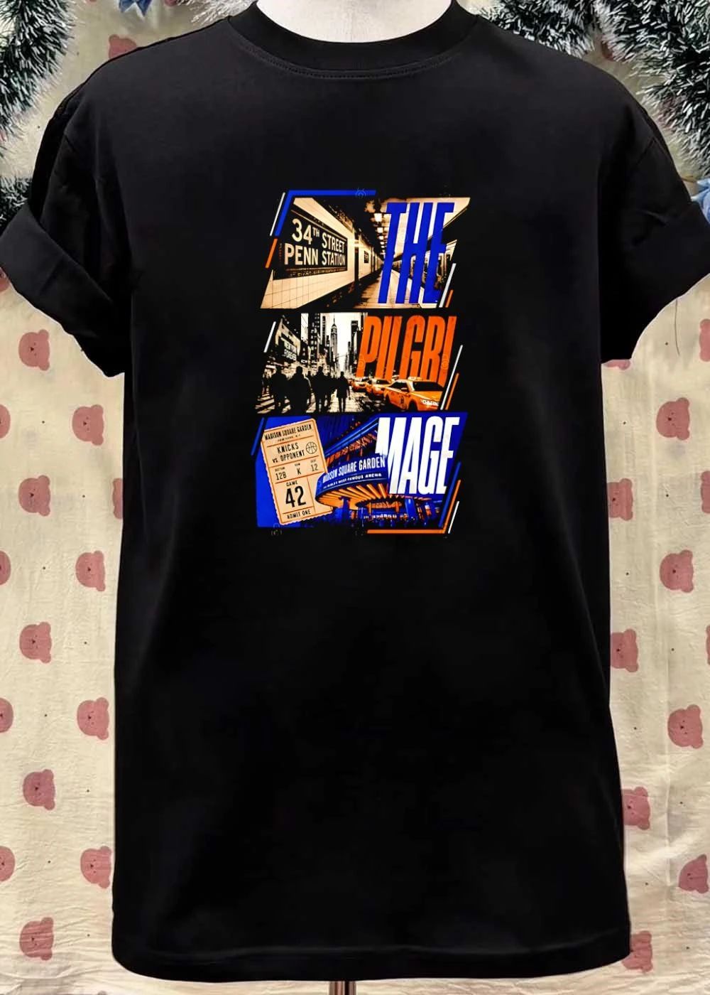 The Pilgrimage to 34th Street Penn Station Madison Square Garden Knicks T-Shirt