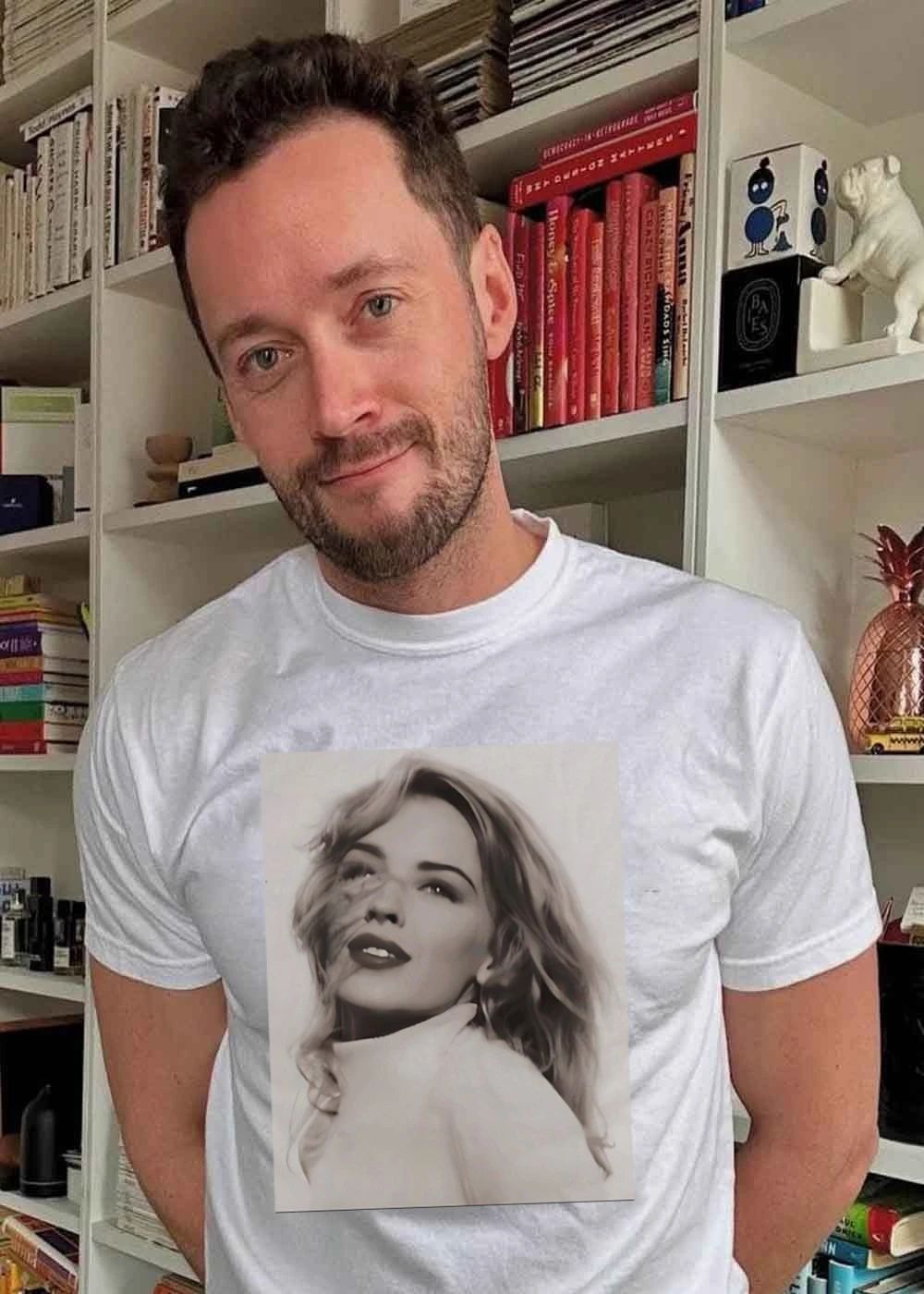Kylie Minogue Portrait Iconic Music Star T-Shirt