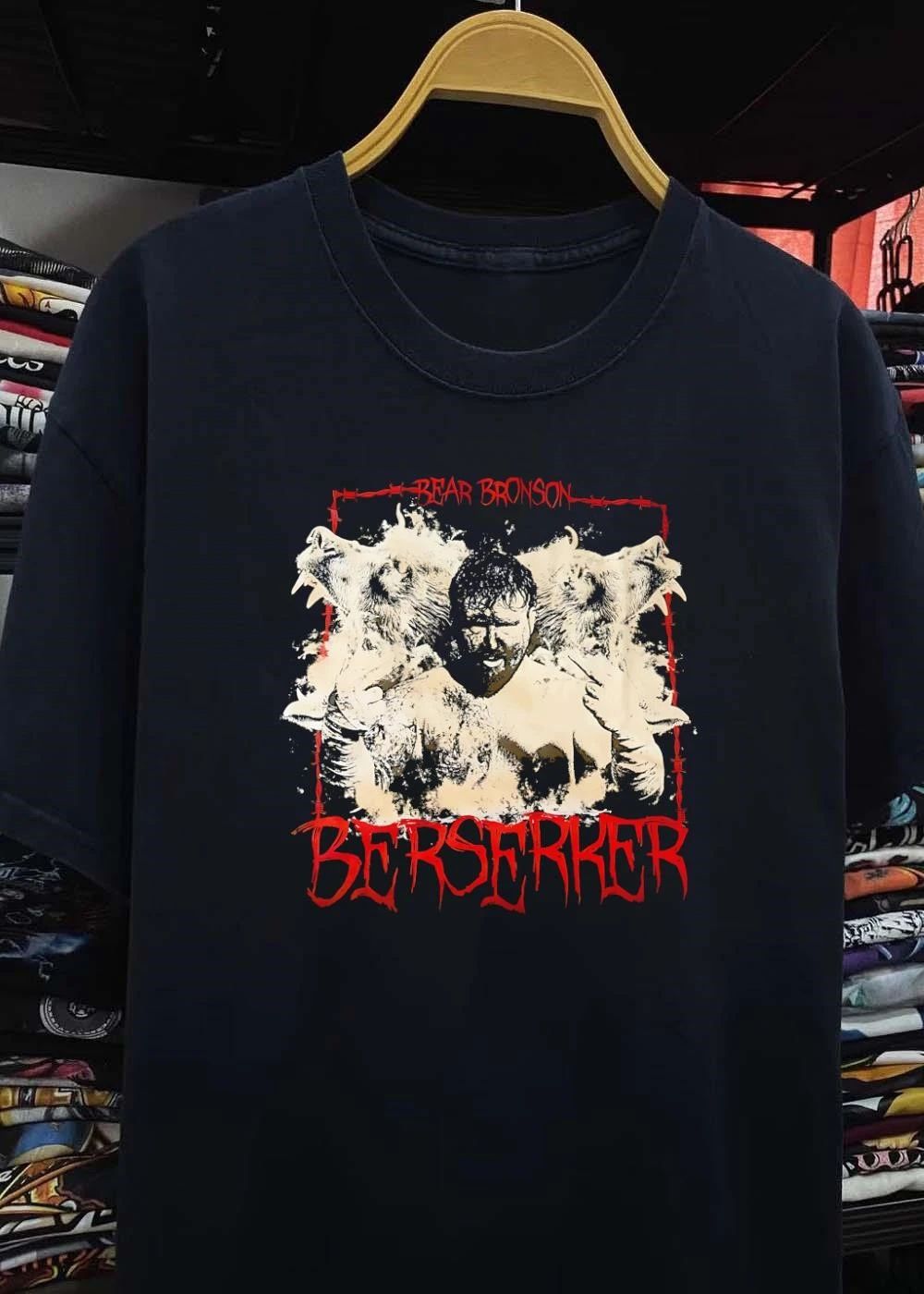Bear Bronson Berserker Barbed Wire Wild Boar Wrestling Shirt