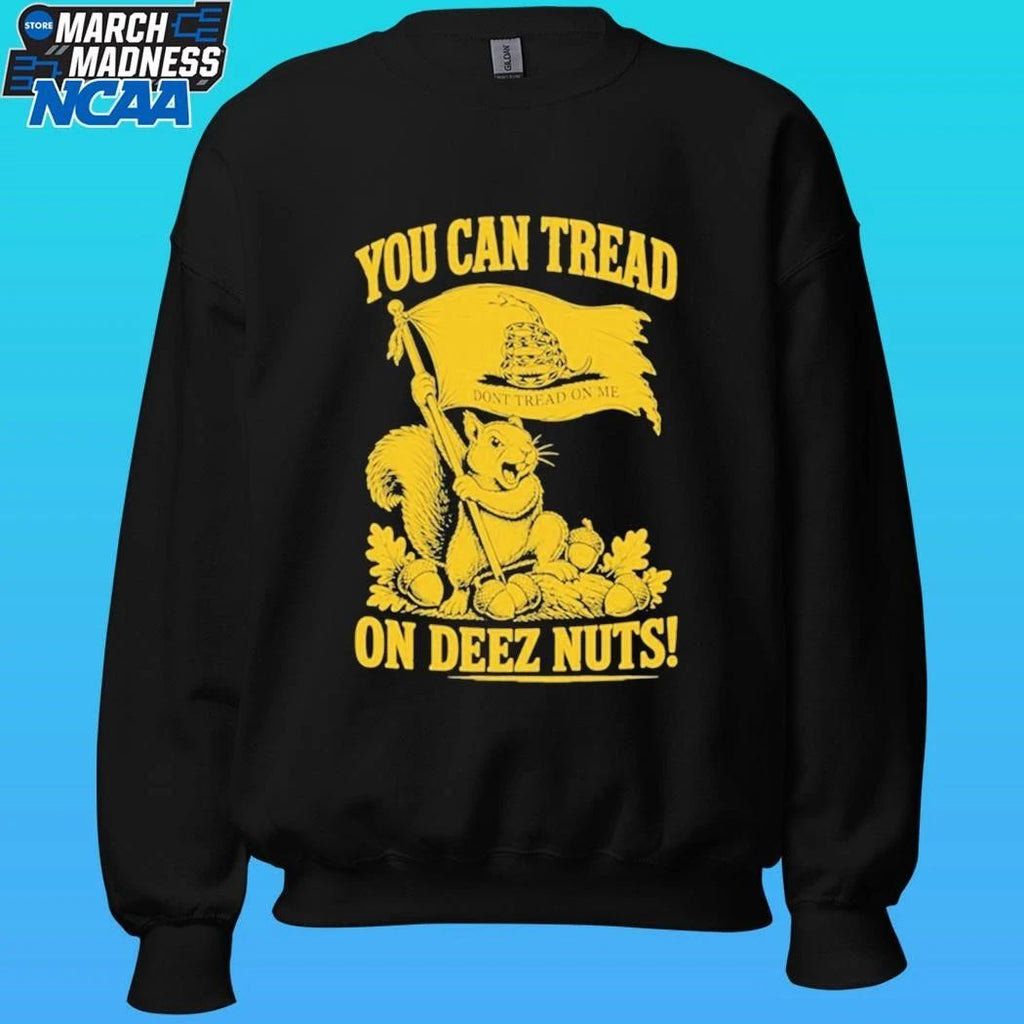 Squirrel You Can Tread On These Nuts Gadsden Flag Graphic Shirt