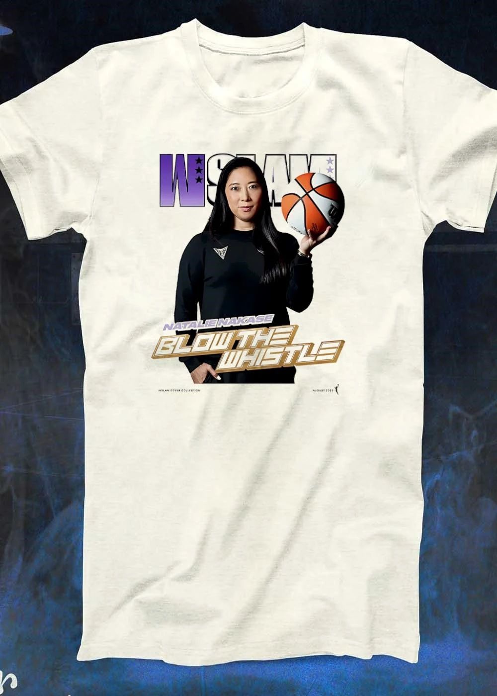 WSLAM Cover Collection Natalie Nakase Blow the Whistle Las Vegas Aces T-Shirt