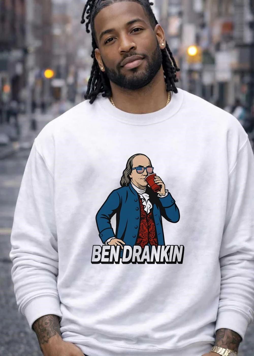 Party Hard Benjamin Franklin Ben Drankin T-Shirt