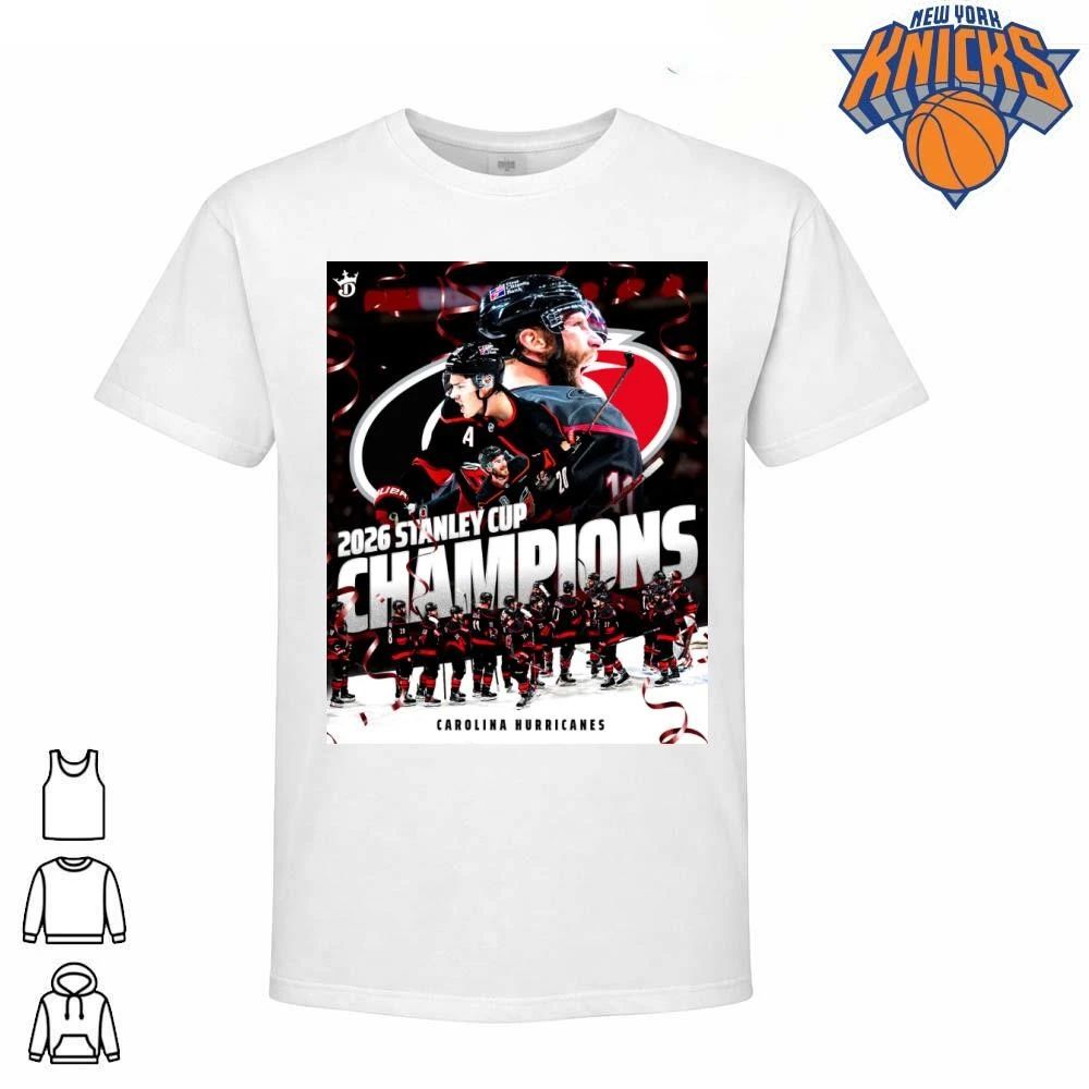Carolina Hurricanes Stanley Cup Champions 2026 Roster Celebration T Shirt