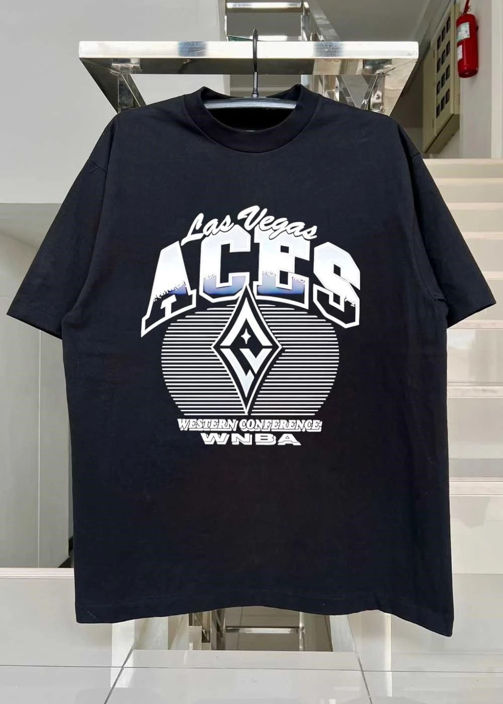 Las Vegas Aces Western Conference WNBA Black Short Sleeve T-Shirt