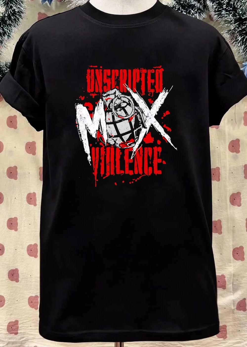 AEW Unscripted Violence Grenade Logo T-Shirt