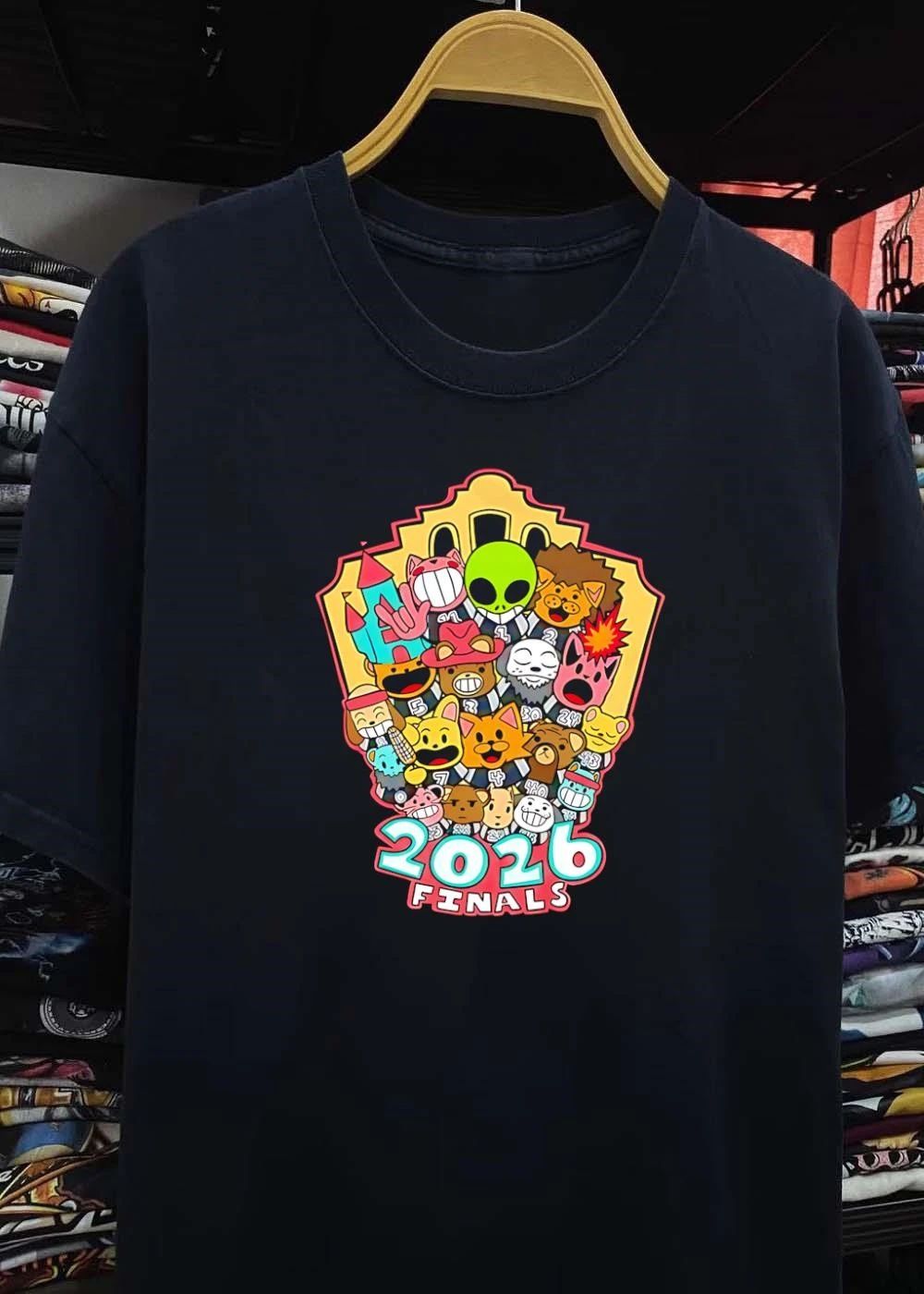 2026 Finals Cartoon Characters Group Celebration T-Shirt